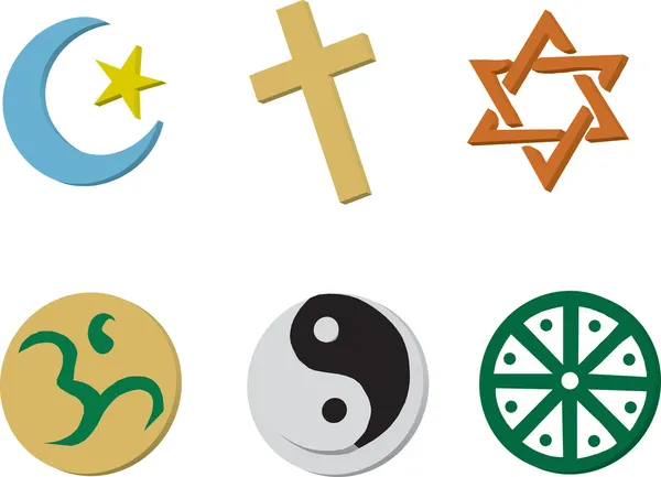 Ícones religiosos —  Vetores de Stock