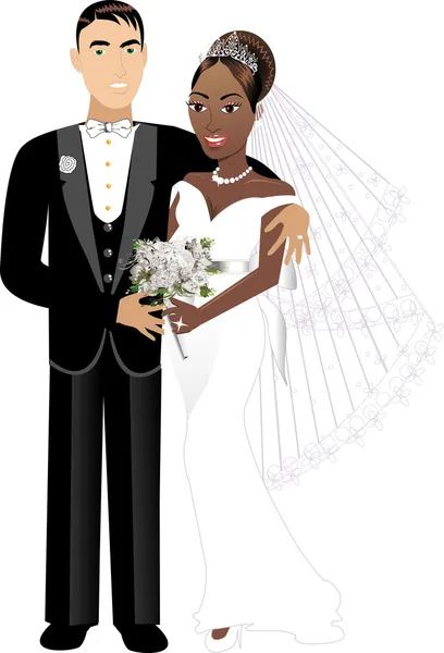 Newly Weds 2 Blank — Stock Vector