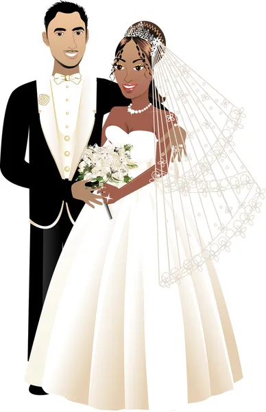 Newly Weds 4 Blank — Stock Vector