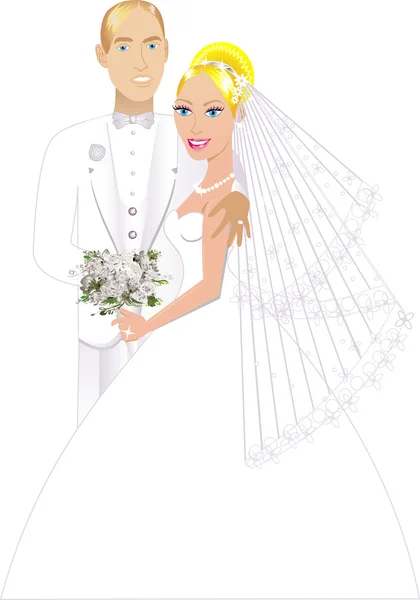 Newly Weds 3 — Stock Vector
