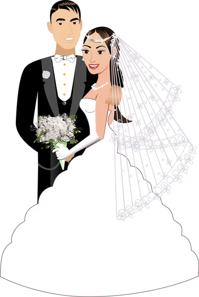Γαμπρός την νύφη — Διανυσματικό Αρχείο
