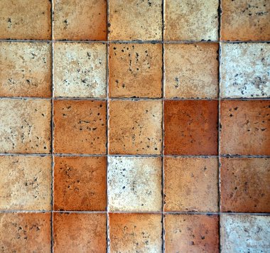 Brown tiles on wall clipart