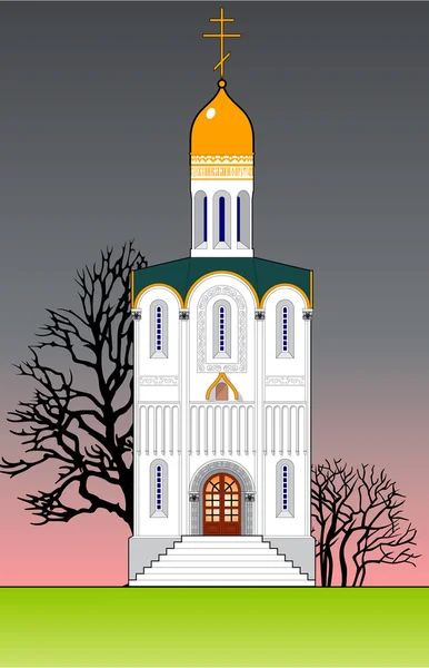 Православный храм . — стоковый вектор