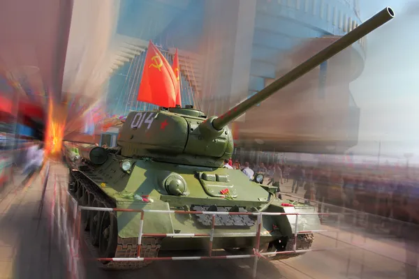 O tanque russo . — Fotografia de Stock