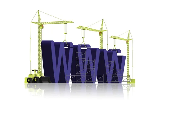 Website building www under construction — Stock Photo, Image