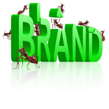 Ant building brand clipart