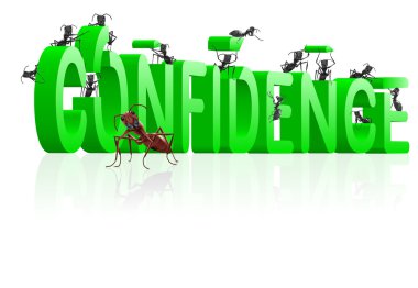 Confidence building self esteem clipart