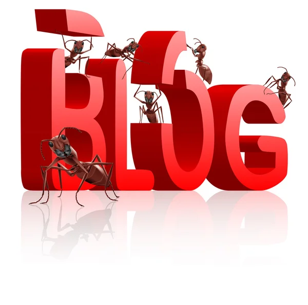 Блог Ant building — стоковое фото