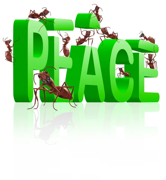 Paz não fazendo mais guerra — Fotografia de Stock