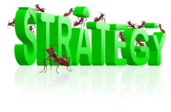 Strategy building management — Stock Photo, Image