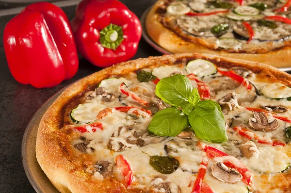 Pizza cotta Immagine Stock