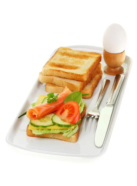 Placa de desayuno . —  Fotos de Stock