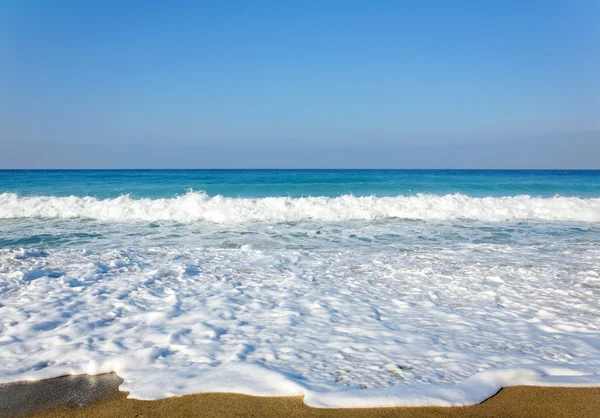 stock image Waves and sandy beach.