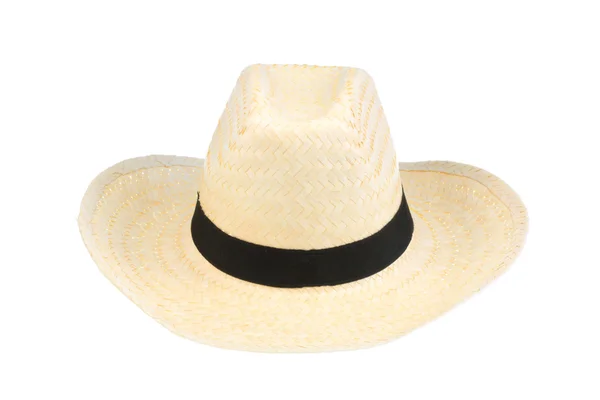 Пляжная шляпа на белом . — стоковое фото