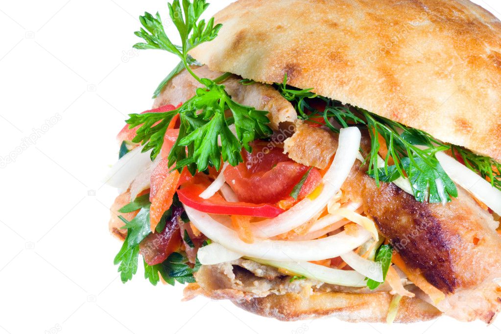 Doner kebab. — Stock Photo © jura13 #2737880
