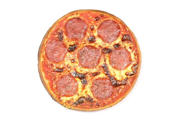 Пицца-салями . — стоковое фото