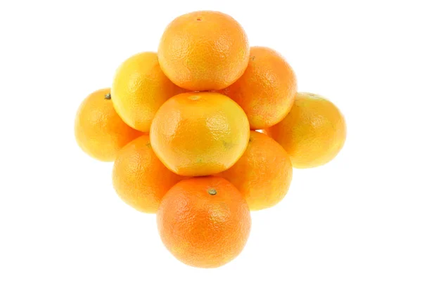 Mandarinen auf Weiß. — Stockfoto