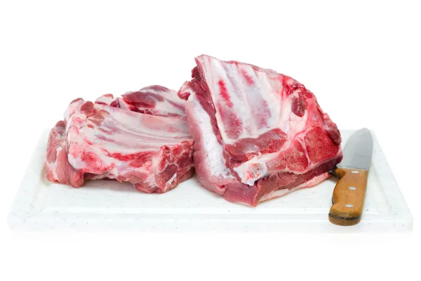 Syrové maso žebírka. — Stock fotografie