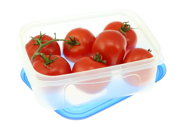 Caixa de almoço com tomates . — Fotografia de Stock