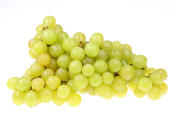 Green grapes on white. — Stock Photo, Image