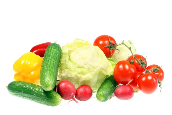Légumes isolés sur blanc — Photo