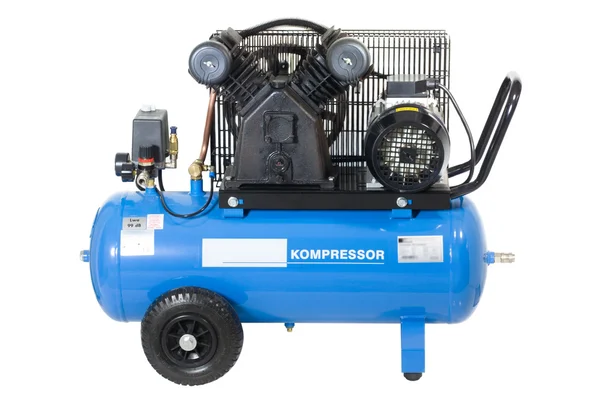 Blue compressor. Royalty Free Stock Images