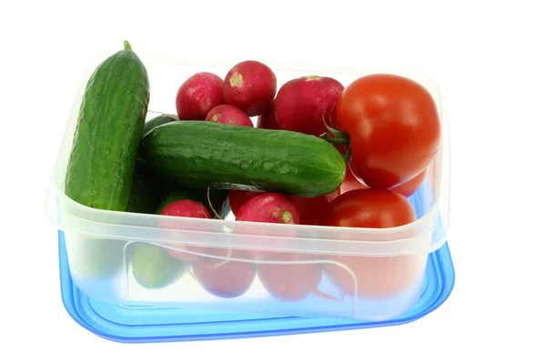 Ebéd-box zöldségekkel. — Stock Fotó