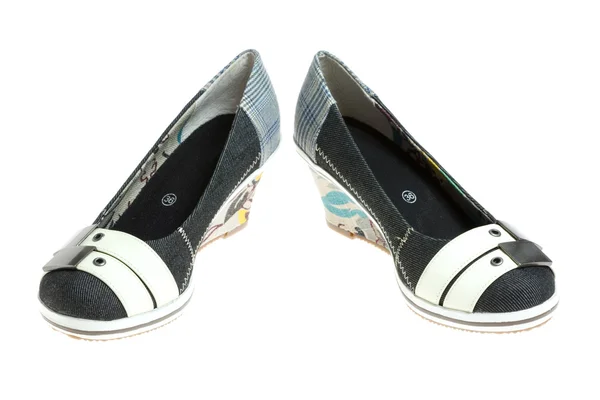 Girls' shoes on white. — Stock Photo, Image