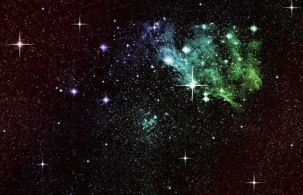 Nocne niebo z gwiazdami — Zdjęcie stockowe