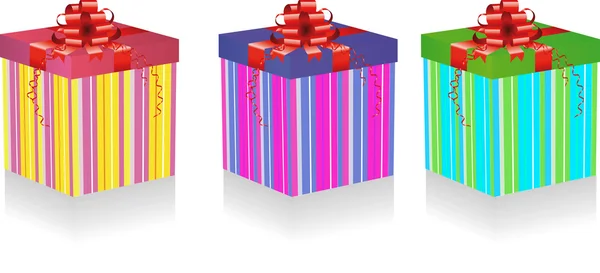 Caja de regalo conjunto — Vector de stock