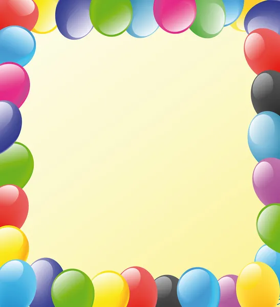 Balónky rám — Stock fotografie