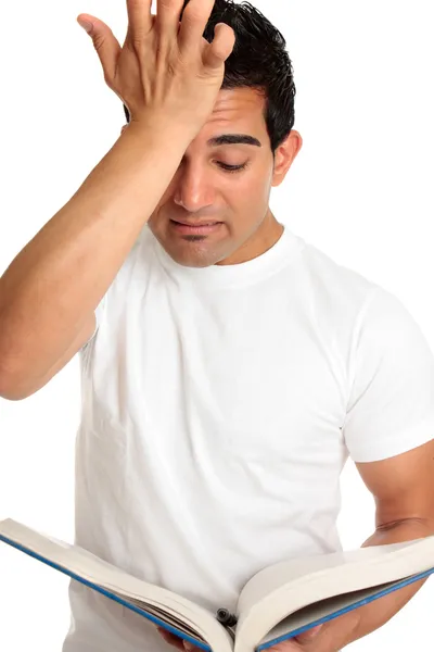 Worried stressed frustrated student — Stock Photo, Image