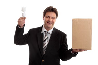 Business - Think outside the box clipart