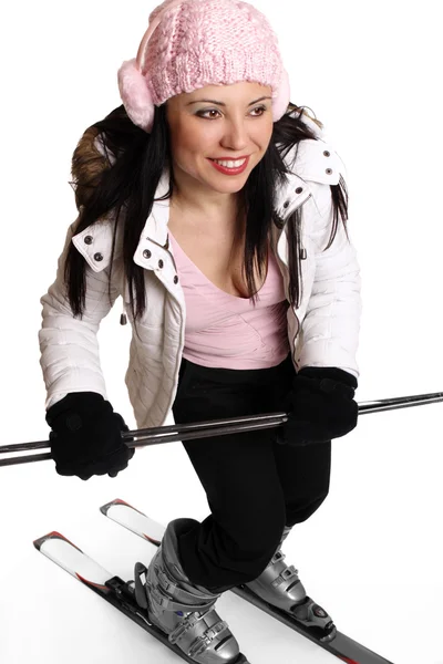 Female skier — Stock Photo, Image