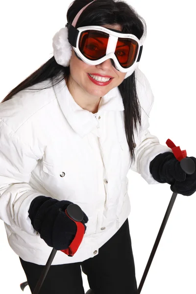 Female skier — Stock Photo, Image