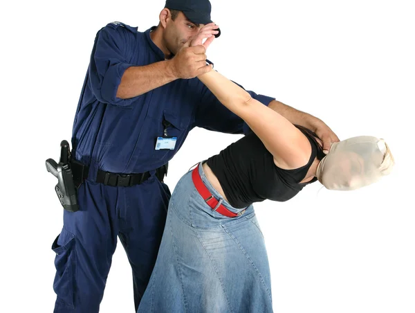 Bir hırsız veya ceza tutuklama — Stok fotoğraf