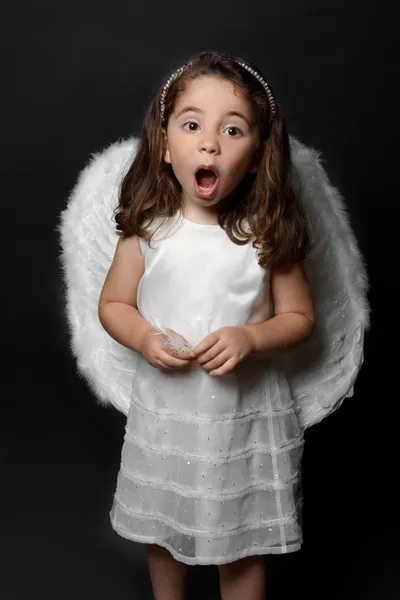 Angel sjunga Julsånger eller dyrkan — Stockfoto
