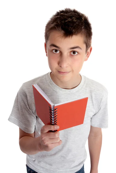 Παιδί που κρατά ένα βιβλίο — Φωτογραφία Αρχείου
