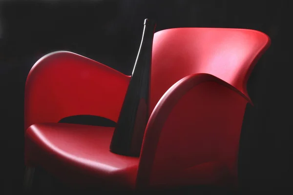 Chaise rouge — Photo