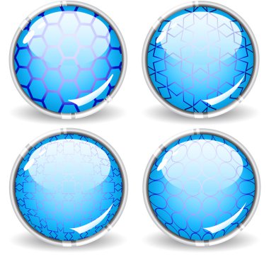 Buttons with grid clipart