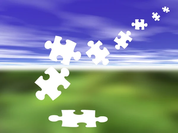 Puzzle Background — Stock Photo, Image