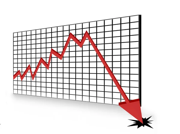 Hospodářská recese — Stock fotografie