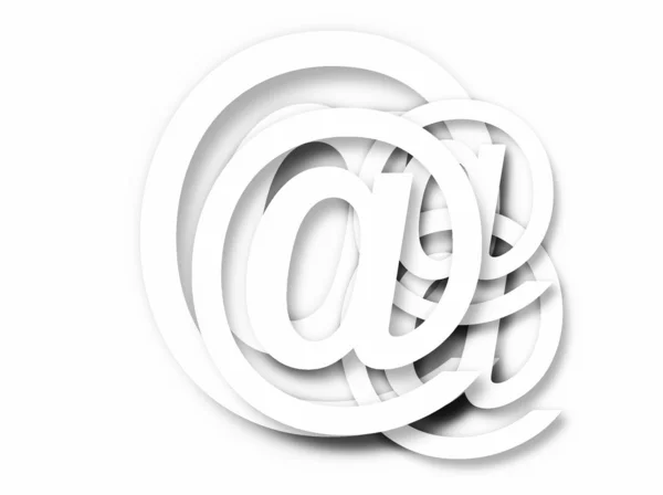 Símbolos de correo electrónico — Foto de Stock
