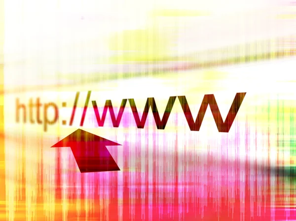HTTP серфинга веб — стоковое фото