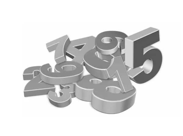 3D nummer — Stockfoto