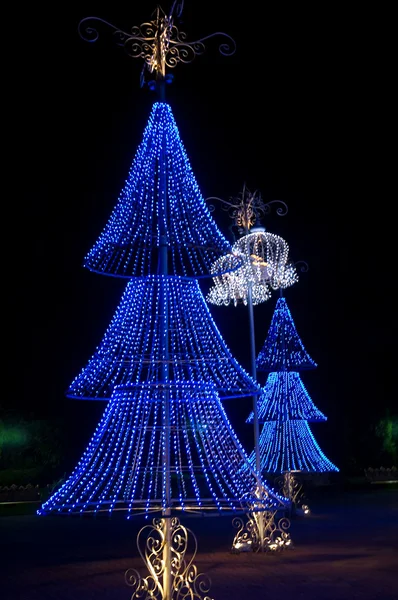 stock image Blue christmas trees