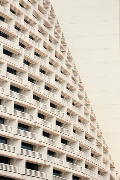 En del av fronten ett hotell — Stockfoto