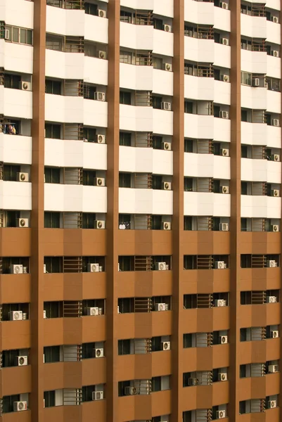 Hotel in Bangkok with balconys — Stock Photo, Image