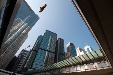 Skyscrapers in hongkong clipart