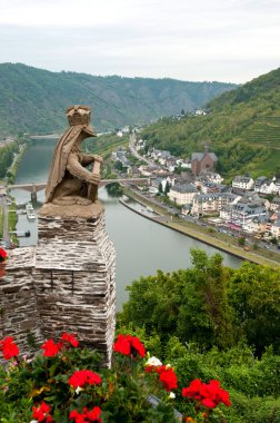 A view on the mosel clipart